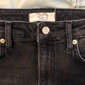 High waisted black jeans